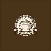 koffie embleem logo vector