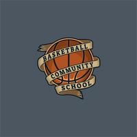 basketbal sport embleem logo vector