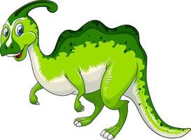 een parasaurus dinosaurus stripfiguur vector