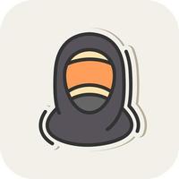 hijab vector icoon ontwerp