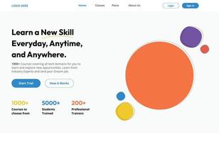 website ontwerp dat zegt 'geweldig talent aan het vector