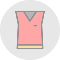 mouwloos overhemd vector icoon ontwerp