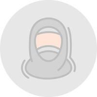 hijab vector icoon ontwerp