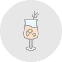 gin tonic vector icoon ontwerp