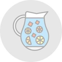 limonade kruik vector icoon ontwerp