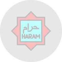 haram vector icoon ontwerp