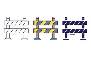 barrière vector icoon