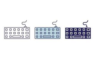 toetsenbord vector pictogram