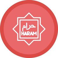 haram vector icoon ontwerp