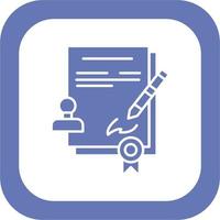 contract vector pictogram