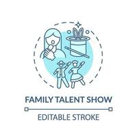 familie talentenshow concept pictogram vector