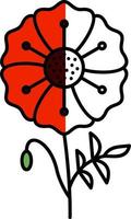 papaver vector icoon ontwerp