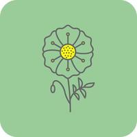 papaver vector icoon ontwerp