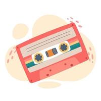 audio cassette plakband liefde liedjes geïsoleerd Aan een wit achtergrond. modieus 80s 90s vector illustratie.