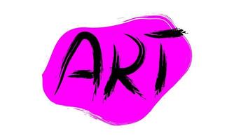 graffiti kunst woord Aan roze achtergrond. hand- getrokken vector