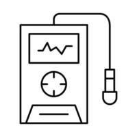 straling detector veiligheid icoon voor downloaden vector