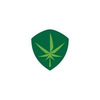 uniek schild marihuana icoon logo vector