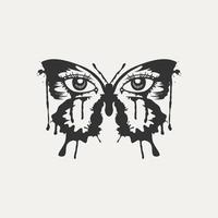 vlinder van ogen illustratie vector