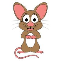 schattige muis dieren cartoon vector