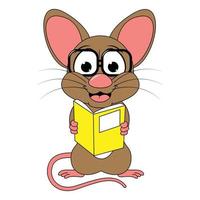 schattige muis dieren cartoon vector