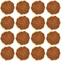 patroon eigengemaakt koekje verschillend smaak in gebakje biscuit vector