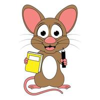 schattige muis dieren cartoon vector