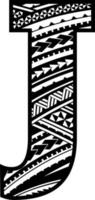 Maori mandala Engels alfabet brieven vector