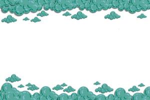 wolk met hemel illustratie vector. kleur pastel en kleurverloop. minimale illustratiesjabloon voor kaart, website, behangkind, achtergrond en print. vector