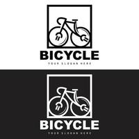 elektrisch fiets logo, voertuig ontwerp, sport fiets vector, fiets sjabloon icoon illustratie vector