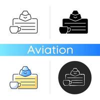 stewardess licentie pictogram vector