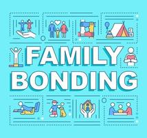 familie binding woord concepten banner vector