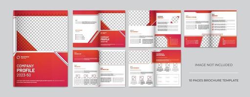 professioneel bedrijf profiel brochure sjabloon ontwerp, zakelijke bedrijf brokaat vector, afdrukbare bedrijf brochure sjabloon ontwerp vector