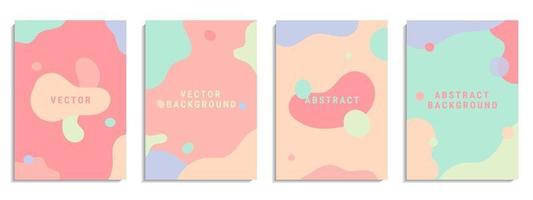 vector set van abstracte creatieve achtergrond