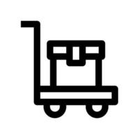 trolley icoon voor uw website, mobiel, presentatie, en logo ontwerp. vector