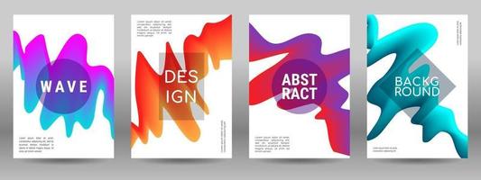 verzameling moderne abstracte covers vector