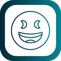 grijnzend loensen gezicht vector icoon ontwerp