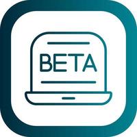 bèta vector icoon ontwerp