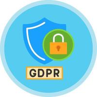 gdpr rechtszaak vector icoon ontwerp