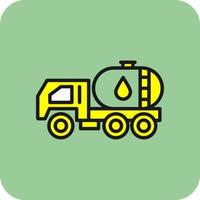 olie tanker vector icoon ontwerp