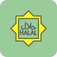 halal vector icoon ontwerp