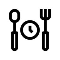 aan het eten tijd icoon voor uw website, mobiel, presentatie, en logo ontwerp. vector