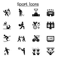 sport pictogrammen instellen vector illustratie grafisch ontwerp