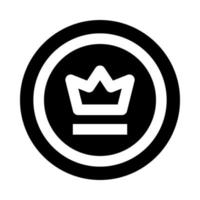 kroon insigne icoon voor uw website, mobiel, presentatie, en logo ontwerp. vector
