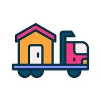 in beweging vrachtauto icoon voor uw website, mobiel, presentatie, en logo ontwerp. vector