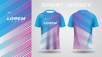 blauw roze Purper overhemd voetbal Amerikaans voetbal sport Jersey sjabloon ontwerp mockup vector