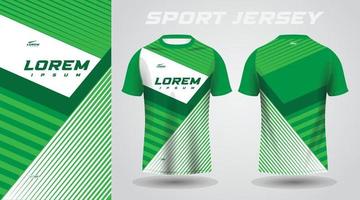 groen overhemd voetbal Amerikaans voetbal sport Jersey sjabloon ontwerp mockup vector