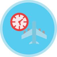 Jet vertraging vector icoon ontwerp