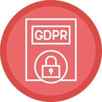 gdpr het beleid vector icoon ontwerp