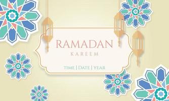 ramadan kareem begroeting achtergrond vector