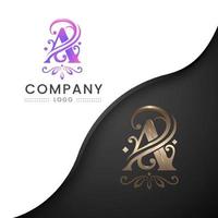 elegant brief een logo ontwerp vector